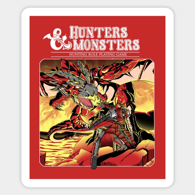 Hunters & Monsters Sticker by CoinboxTees